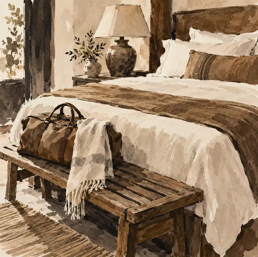 Illustration of accommodation businesses equipment and workspace